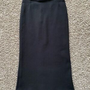 Dolce & Gabbana Black Pencil Skirt Rayon, Nylon, Spandex
